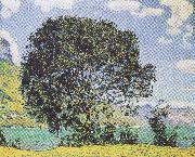 Ferdinand Hodler Baum am Brienzersee vom Bodeli aus oil painting reproduction